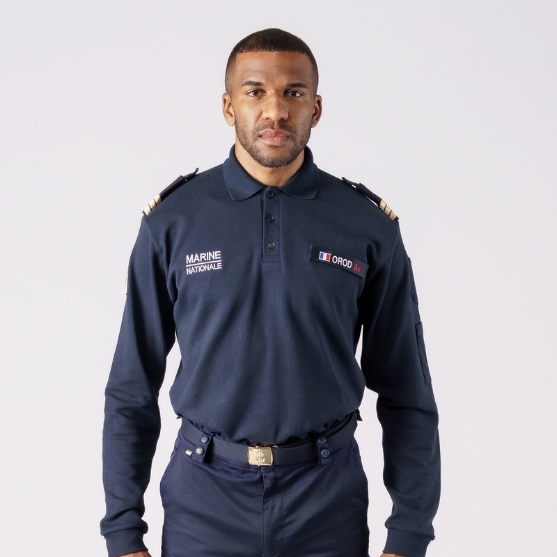 Polo Marine Nationale coton