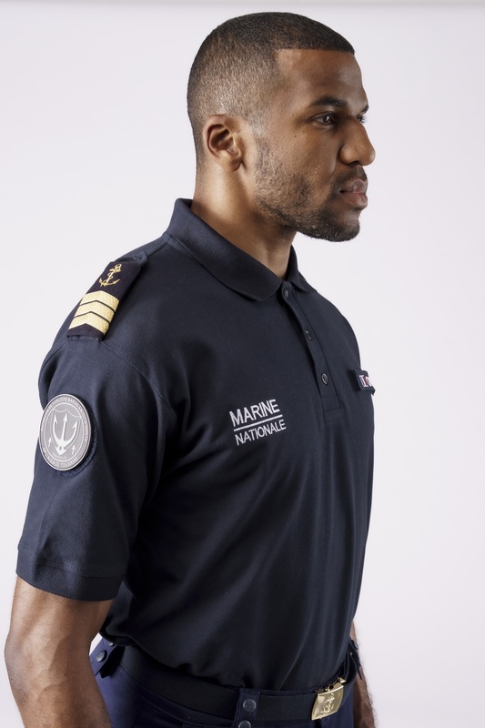 Polo Marine Nationale coton