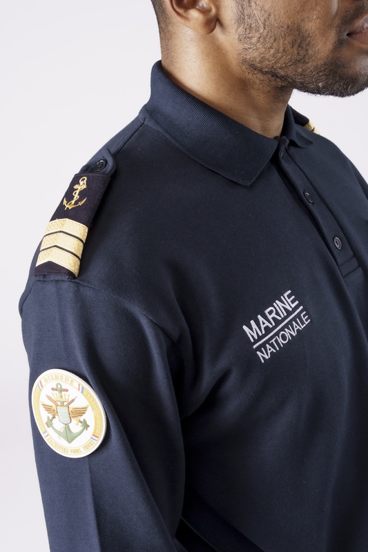 Polo Marine Nationale coton