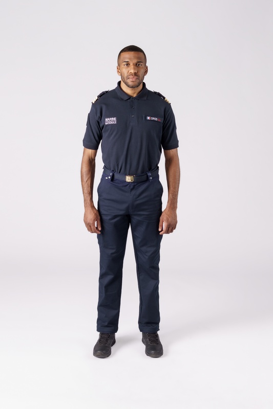 Polo Marine Nationale coton