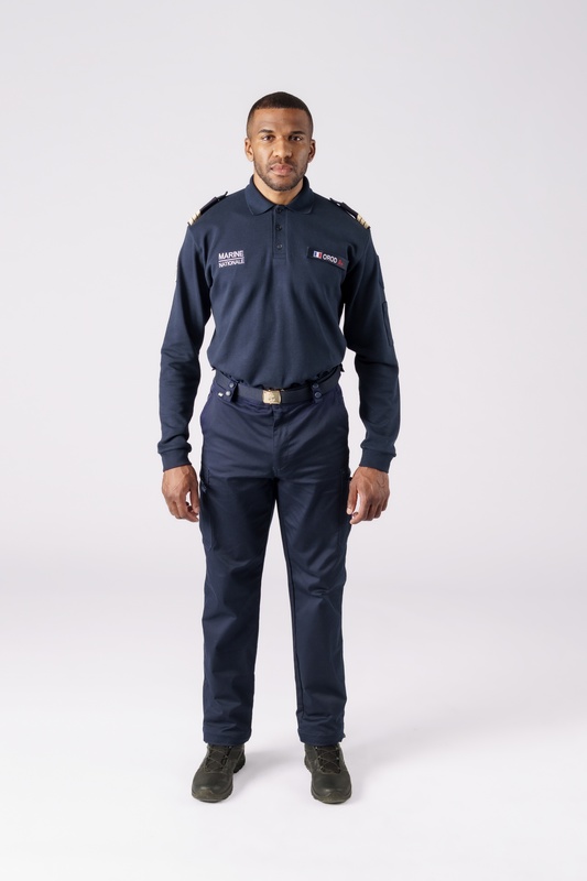 Polo Marine Nationale coton