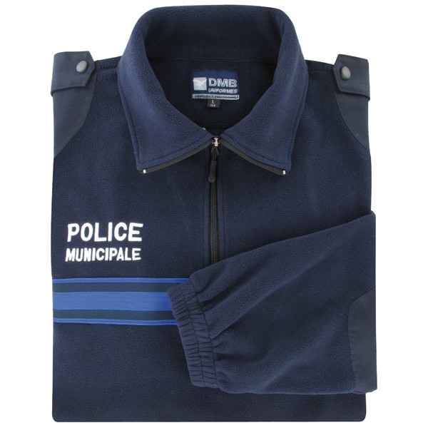 Pull polaire "Bluelight" avec broderie