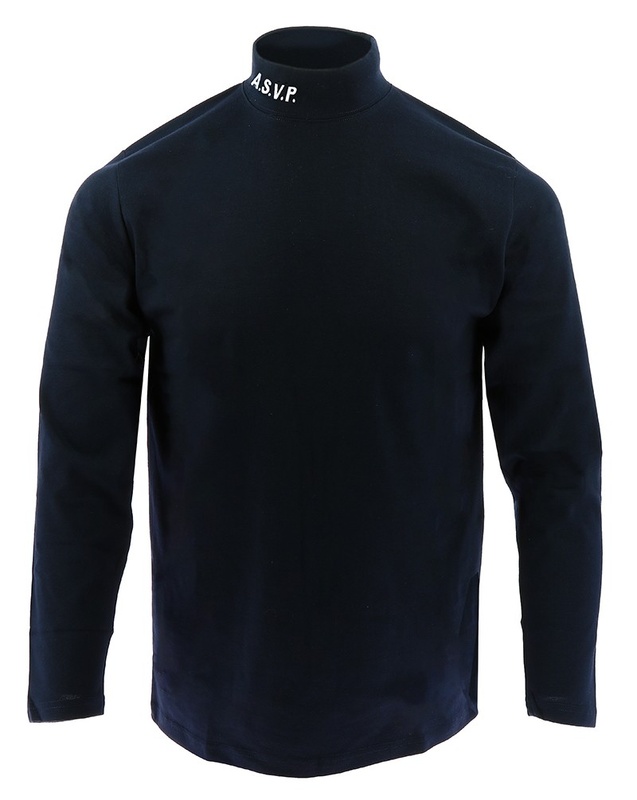 Sous-pull col cheminée coton/élasthanne