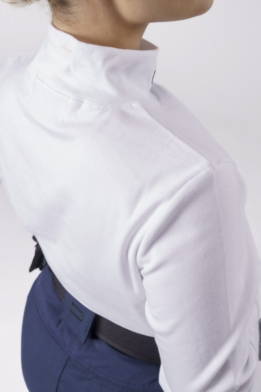 Sous-pull col cheminée coton/élasthanne