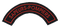Titres d'épaule Pompier fil rouge sur noir